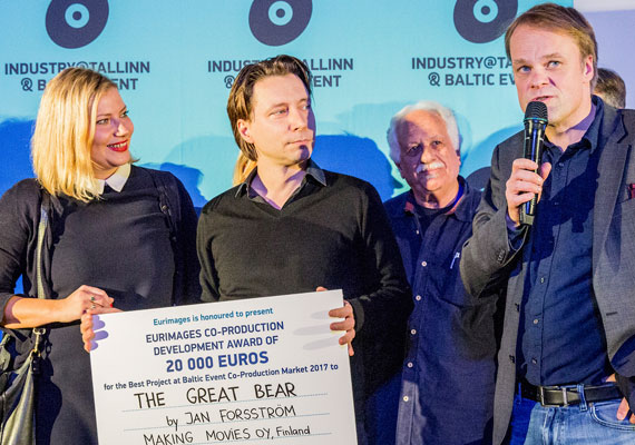Baltic Event and Industry@Tallinn award the best film projects at Black Nights