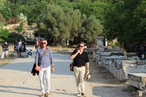 Michael Winterbottom en plein tournage de The Trip to Greece